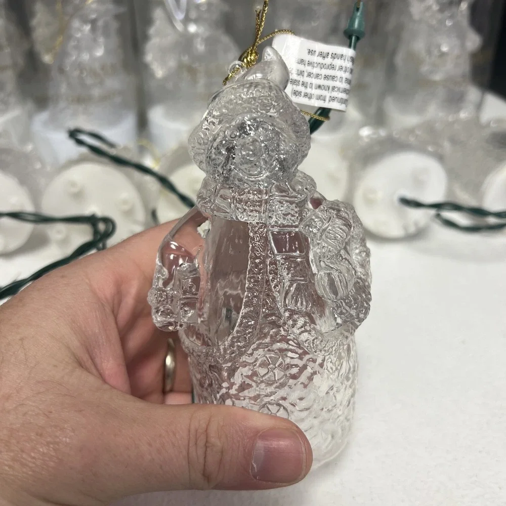 Lot Of 22 Christmas House Snowmen Light Up Ornaments. Tested And Working.